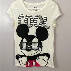 Disney Mickey Mouse Cool White and Black Tee